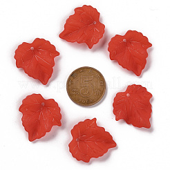 Осенняя тема прозрачные матовые акриловые подвески&nbsp;X-PAF002Y-12