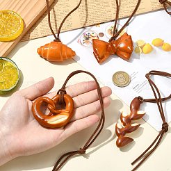 4 шт. 4 стиля подвесные украшения из ПВХ с имитацией хлеба&nbsp;ST-CJ0028-11