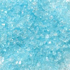 Прозрачная гальваническая поделка из измельченного стекла&nbsp;GLAA-F123-07