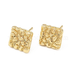 Серьги-гвоздики из латуни&nbsp;EJEW-F400-17G