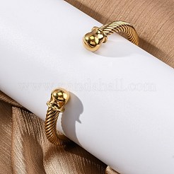 Браслеты-манжеты из нержавеющей стали 304&nbsp;BJEW-P310-17G