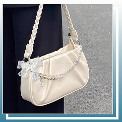 8 шт. 4 стиля подвесные украшения из искусственного жемчуга и полиэстера из АБС-пластика&nbsp;HJEW-GF0001-53