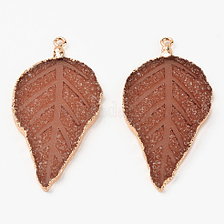 Гальваника друзы смола большие подвески&nbsp;RESI-S366-22