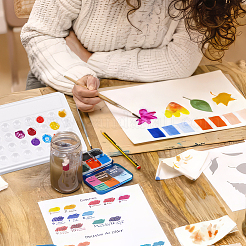 Палитра из пластика&nbsp;AJEW-WH0518-25