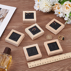 Деревянные витрины для парных колец&nbsp;RDIS-WH0009-030A