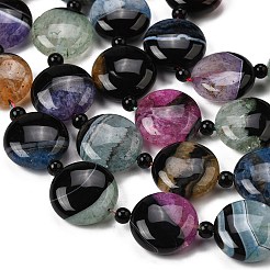 Природный агат бисер нитей&nbsp;G-F820-F01-01