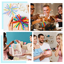 6 шт. 2-х цветное самоклеящееся украшение из полиэстера&nbsp;AJEW-BC0009-50