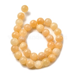 Естественный желтый нефритовый шарик нити&nbsp;G-K121-01-14mm