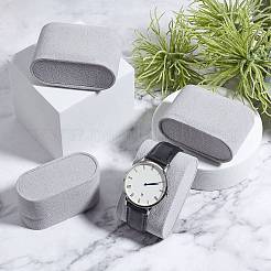 Флокированная ткань ювелирные изделия часы дисплеи&nbsp;BDIS-WH0004-02A