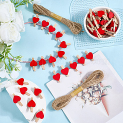 50 шт. деревянные зажимы-гвоздики&nbsp;DIY-CP0012-84A