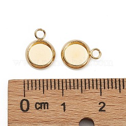 Оправы для подвесок из нержавеющей стали 304 в виде кабошонов&nbsp;LS-X-STAS-Z030-01E-G