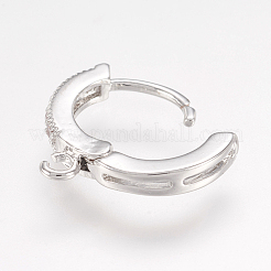 Латунные серьги-обручи&nbsp;X-KK-L152-20P