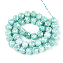 Антикоррозийные гальванические стеклянные бусины&nbsp;X-GLAA-N010-10mm-10