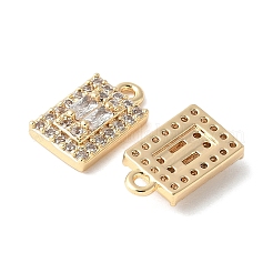 Латунные микро проложить кубического циркония подвески&nbsp;KK-A253-15G