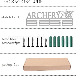 Модная железная вешалка для медалей&nbsp;ODIS-WH0023-028