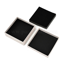 Квадратные бумажные коробки для хранения украшений с губкой внутри&nbsp;LS-CON-I013-01E