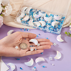 Наборы для самостоятельного изготовления украшений в виде звезд и луны&nbsp;DIY-TA0013-76