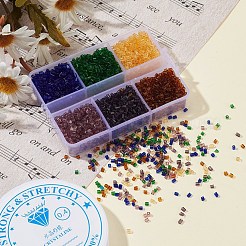 DIY прозрачная трубка стеклянные бусины набор для изготовления браслета&nbsp;DIY-YW0004-36B