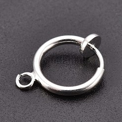 Латунные серьги-клипсы&nbsp;X-KK-P102-01S