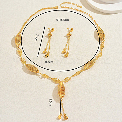 Геометрические полые серьги и ожерелья из сплава&nbsp;TW5135