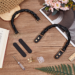 2 шт. ручки для сумок из АБС-пластика в форме бамбука&nbsp;FIND-WH0111-772B