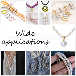 6 шт. застежки-крутилки из латуни с микропаве из кубического циркония&nbsp;ZIRC-UN0001-08P