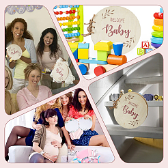 Круглая со словом «Добро пожаловать&nbsp;DIY-WH20002-58A