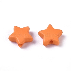 Непрозрачные акриловые бусины&nbsp;X-SACR-WH0002-07F