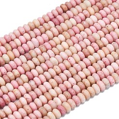 Природные родонит бисер нитей&nbsp;G-P575-A18-4x2mm