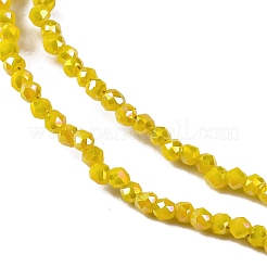 Прозрачные стеклянные бусины гальваническим пряди&nbsp;EGLA-H107-01A-B06