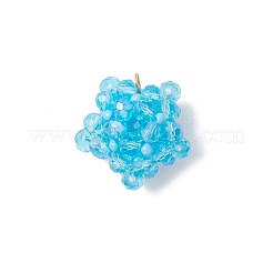 7 шт. 7-х цветные стеклянные подвески-звездочки&nbsp;PALLOY-MZ00792