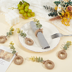 12шт. пластиковые искусственные кольца для салфеток&nbsp;AJEW-OC00036