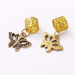 Алюминиевые оплетки для волос кольца подвески&nbsp;OHAR-TAC0001-11