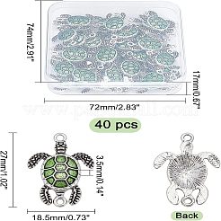 40 шт. звенья/соединители из сплава античного серебряного тона&nbsp;PALLOY-CA0002-27