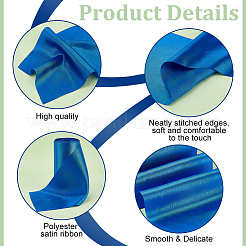 Полиэстер атласные ленты&nbsp;OCOR-WH0105-015A