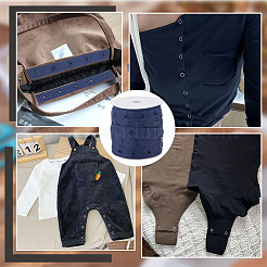 10 ярд полиэстеровой ленты для пришивания кнопок&nbsp;DIY-OC0012-96B