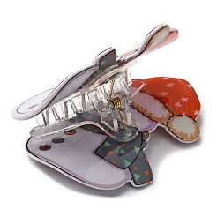 Рождественские пластиковые заколки-коготь&nbsp;LS-PHAR-K006-01C