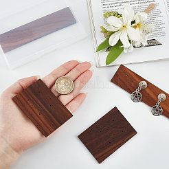 4шт. 2-х стильная подставка для сережек из черного ореха&nbsp;EDIS-FG0001-45