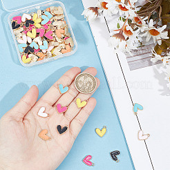 96шт 6 цвета сплава эмаль подвески&nbsp;ENAM-DC0001-64