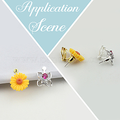 20шт 5 цвета латунные клипсы для серег&nbsp;KK-SP0002-52