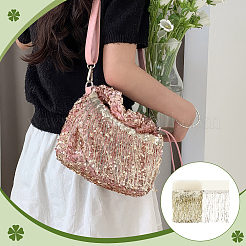 Отделка из полиэстеровой бахромы и кружева&nbsp;DIY-WH0671-008A