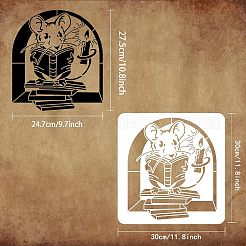 Большие пластиковые многоразовые шаблоны трафаретов для рисования&nbsp;DIY-WH0172-646