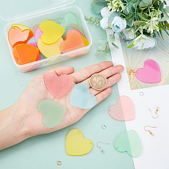 36 шт. 6 цвета подвески из ацетата целлюлозы (смолы)&nbsp;DIY-NB0005-36