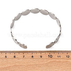 Браслеты-манжеты из нержавеющей стали 304&nbsp;BJEW-P355-01P