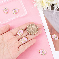 6 шт. Латунные подвески с микропаве&nbsp;KK-BBC0003-17