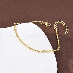Браслеты из латунной цепочки для женщин&nbsp;BJEW-C140-01G