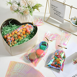 100шт прямоугольные лазерные пластиковые пакеты для конфет&nbsp;ABAG-SP0001-33