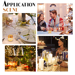 3шт 3-х стилистический железный подсвечник&nbsp;DIY-PH0003-34