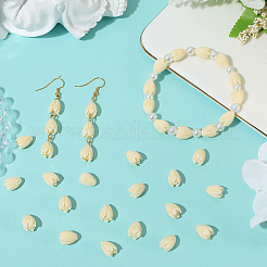 100 шт. бусины из синтетического окрашенного коралла&nbsp;CORA-SC0001-15