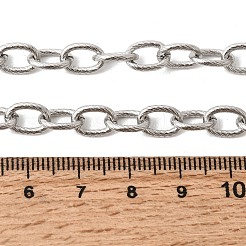 Ожерелья из витой цепочки из нержавеющей стали 201 толщиной 6.5 мм&nbsp;NJEW-K302-22P